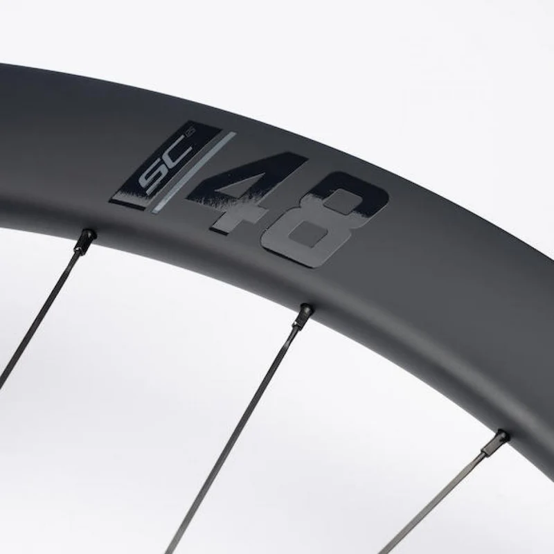 Vision Laufradsatz SC 48 i25 Disc 622x25x48 mm Schwarz - aero-starker Carbon-Allrounder