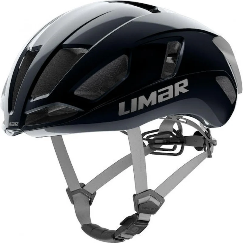 Limar Air Atlas W&B Midnight Black Silver S Schwarz/Silber - aerodynamischer Rennradhelm