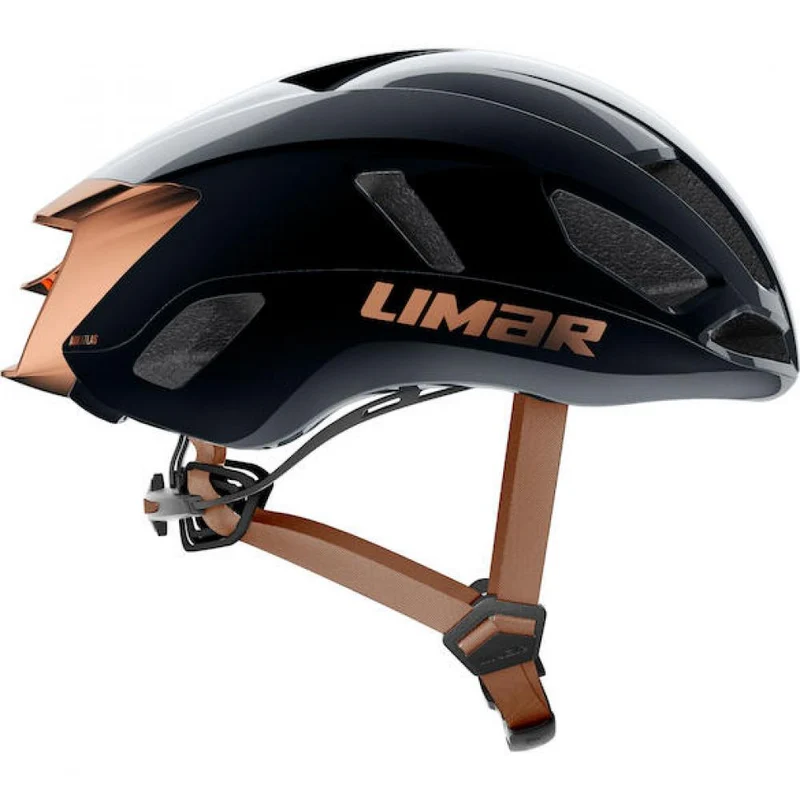 Limar Air Atlas W&B Midnight Black Bronze L Schwarz/Bronze - Aero-Rennradhelm der aktuellen Generation