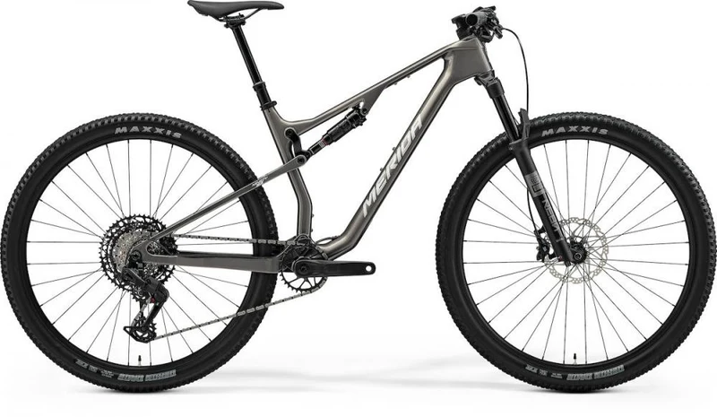 Merida NINETY-SIX 6000 warm slate grey(silver) S grau - schnelles Fully für XC & Marathon