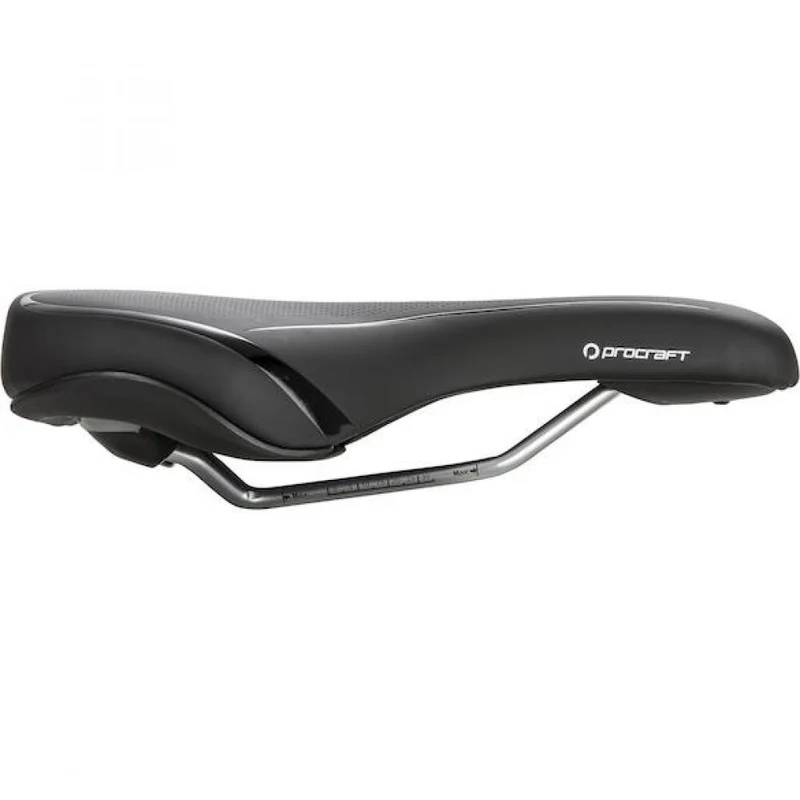 Procraft Sattel Comfort Plus Lady 262 x 192 mm schwarz - komfortabler Damensattel für aufrechte Sitzposition