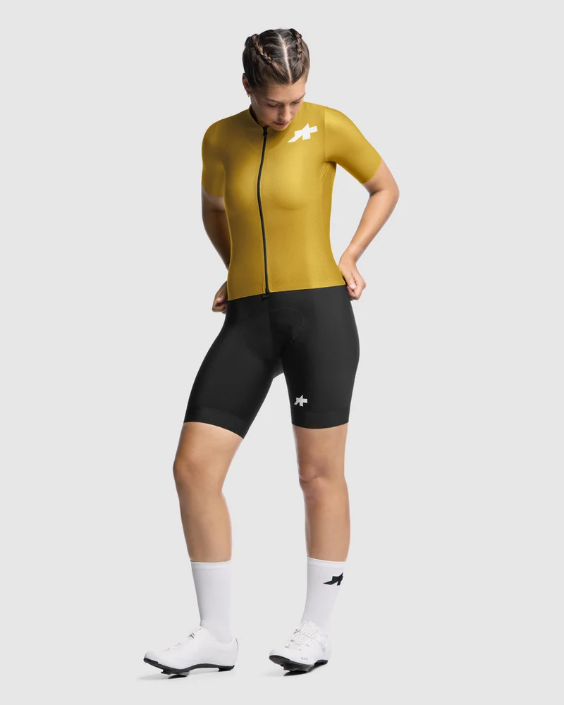 Assos Uma GT S11 Evo Kurzarm Radtrikot Damen Golden Yellow