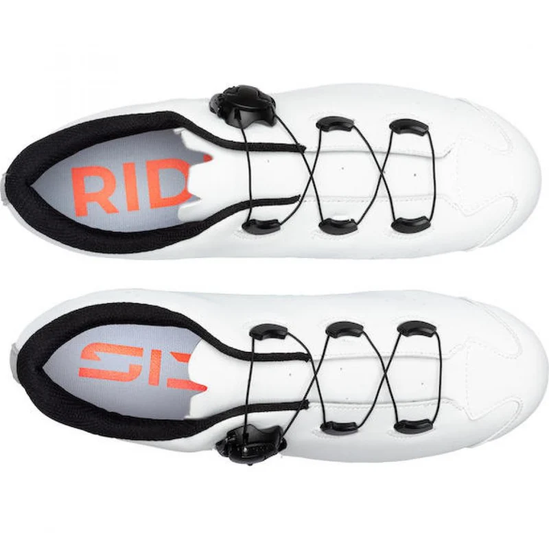 Sidi ROAD FAST 2 white/gray 45 Weiß - aerodynamischer Rennradschuh mit steifer Aerolite-Sohle