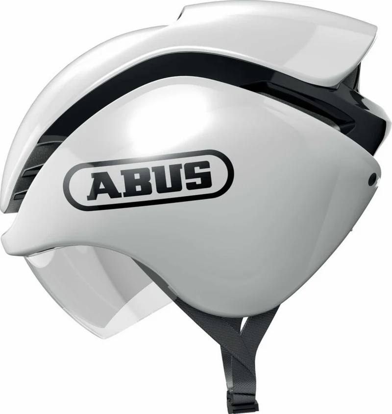 Abus GameChanger TRI Rennrad-Helm shiny white