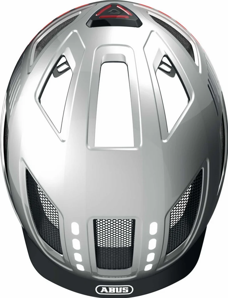 B-Ware - Abus Hyban 2.0 LED Helm signal silver (Gebrauchtware)