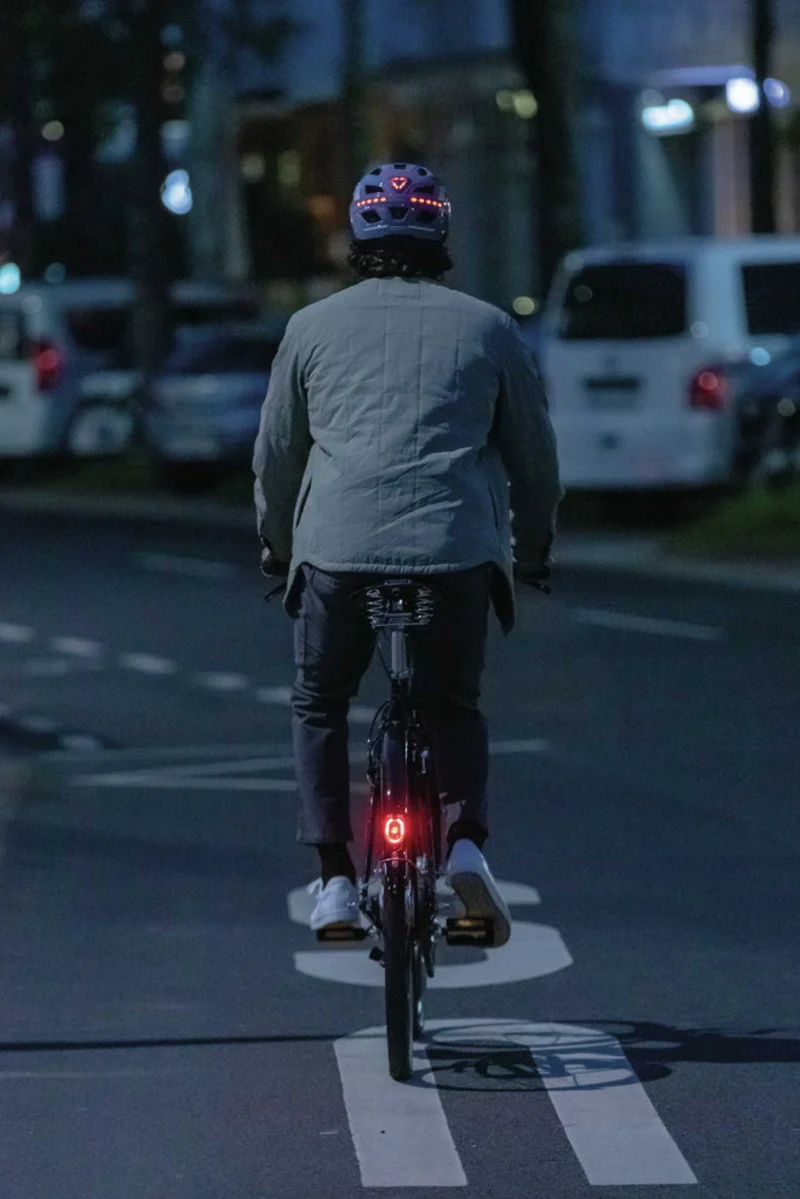 B-Ware - Abus Hyban 2.0 LED Helm signal silver (Gebrauchtware)