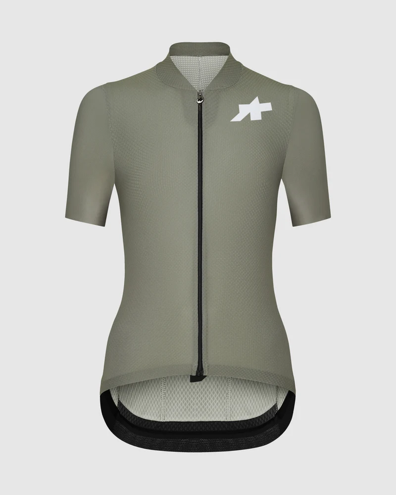 Assos Uma GT S11 Evo Kurzarm Radtrikot Damen Edge Green