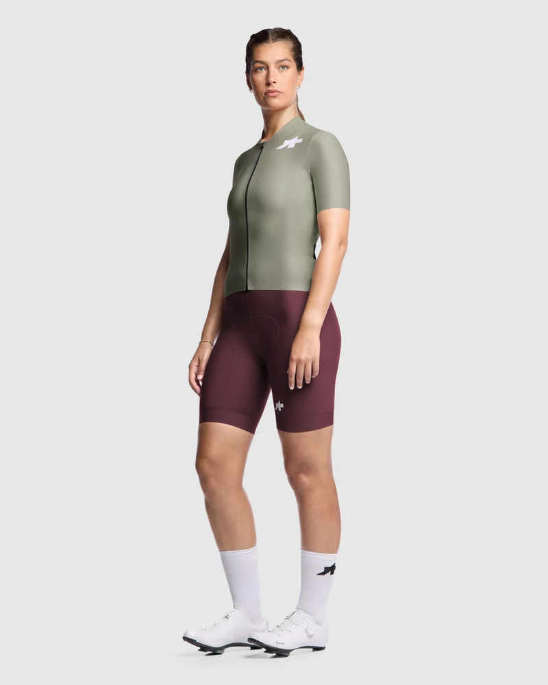 Assos Uma GT S11 Evo Kurzarm Radtrikot Damen Edge Green