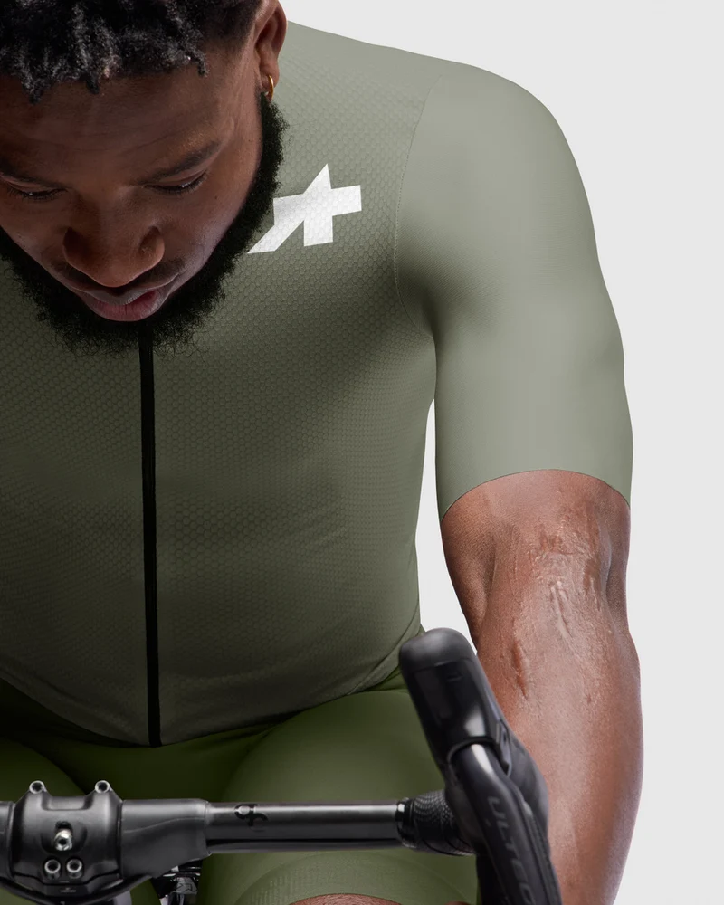 Assos Mille GT S11 Evo Kurzarm Radtrikot Mann Edge Green