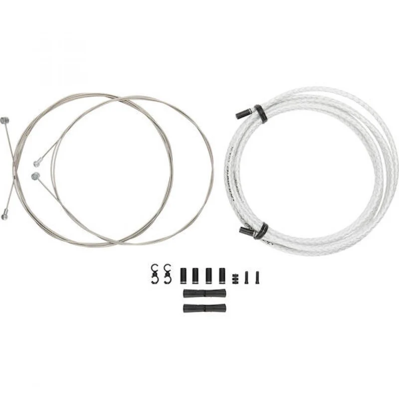 Jagwire Bremszugset Universal Sport 3000 mm Weiß geflochten - sanfte, kraftvolle Bremsperformance
