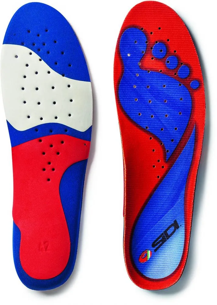Sidi Einlegesohle Memory 47 Rot/blau - maximaler Komfort für Radschuhe
