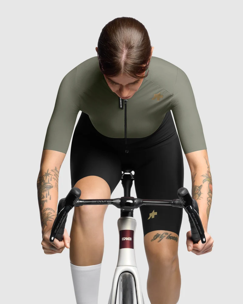 Assos Uma GTV S11 Kurzarm Radtrikot Damen Edge Green