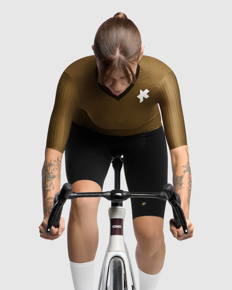 Assos Dyora RSV S11 Kurzarm Radtrikot Damen Jupiter Gold