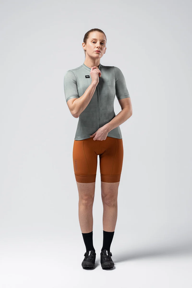 Kurzarmtrikot Stark Damen Cedar Check