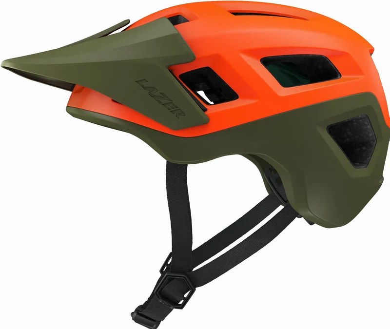 Lazer Coyote KinetiCore MTB-Helm Matte Orange Green