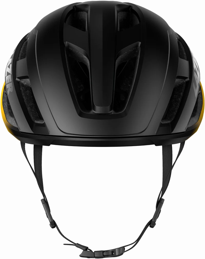 Lazer Strada KinetiCore Rennrad-Helm Matte Black Maple Yellow