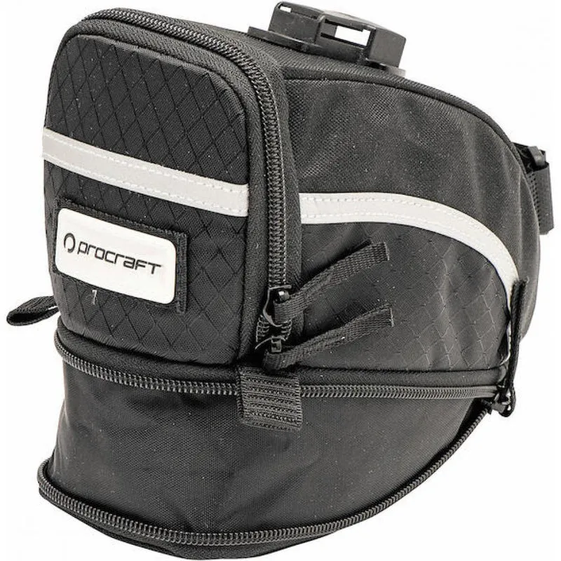 Procraft Satteltasche Jumbo II 2 L schwarz - robuste Rahmentasche mit viel Stauraum