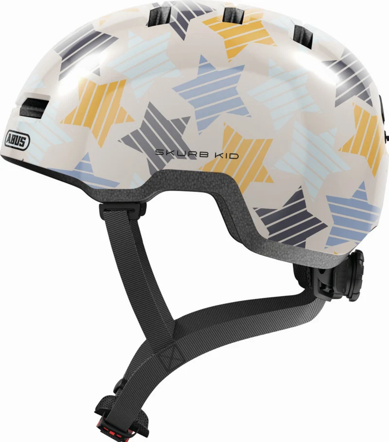 B-Ware - Abus Skurb Kid Kinder-Helm grey stars (Gebrauchtware)