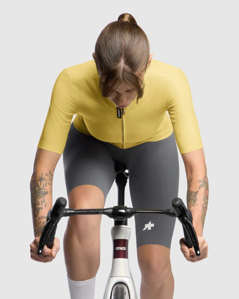 Assos Dyora R S11 Kurzarm Radtrikot Damen Mystic Yellow