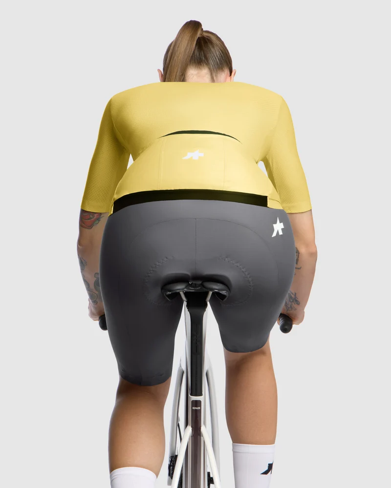 Assos Dyora R S11 Kurzarm Radtrikot Damen Mystic Yellow