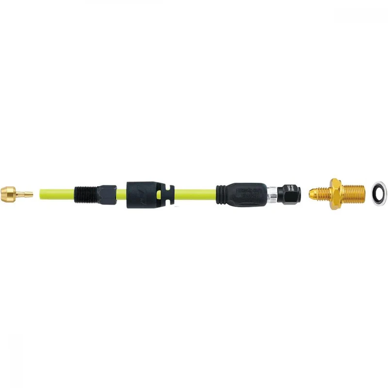 Jagwire Pro Quick-Fit Adapter für Hayes Bremsen Schwarz/Gold - Hydraulic Adapter Set