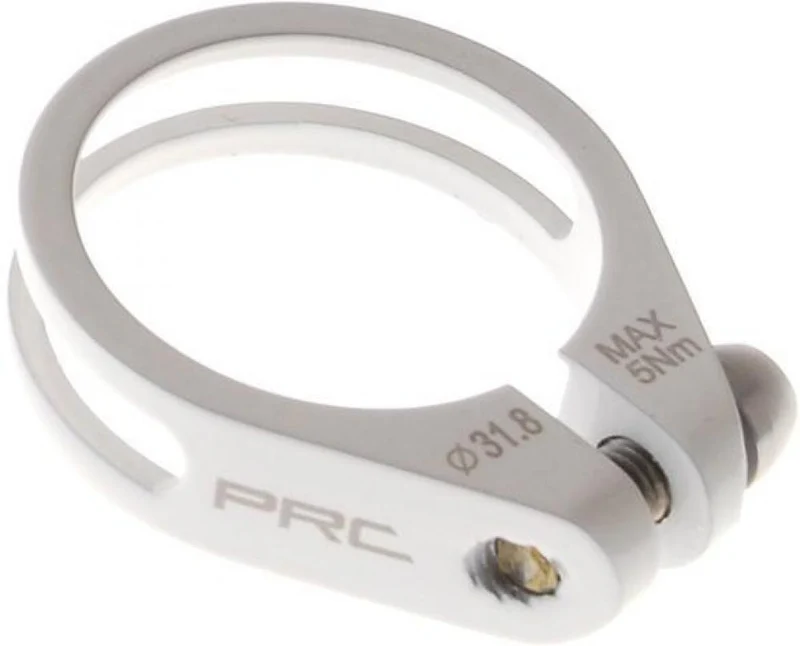 Procraft PRC SPK1 Sattelstützklemme Ø 31.8 mm Weiß - 9g Leichtgewicht aus CNC-Aluminium