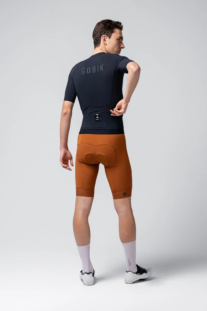 Gobik Kurzarm Radtrikot CX Solid Unisex Ultrablau