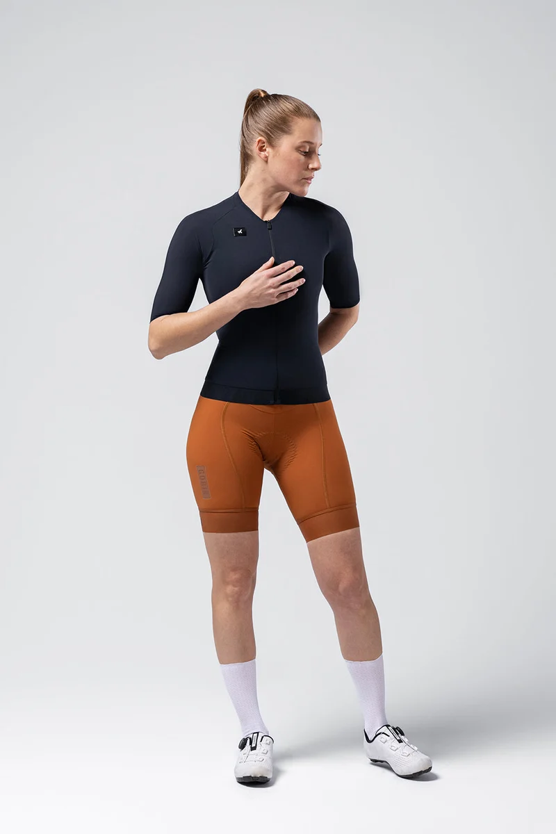 Gobik Kurzarm Radtrikot CX Solid Unisex Ultrablau