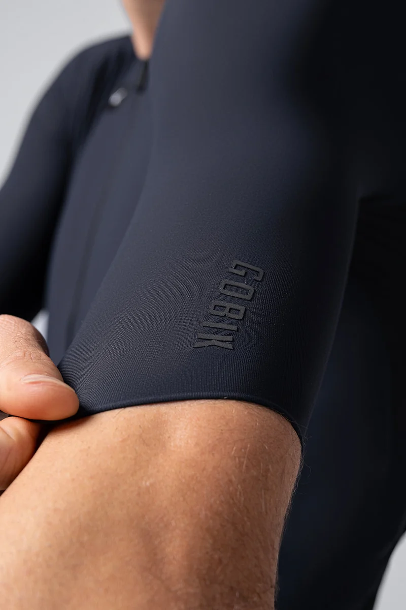 Gobik Kurzarm Radtrikot CX Solid Unisex Ultrablau