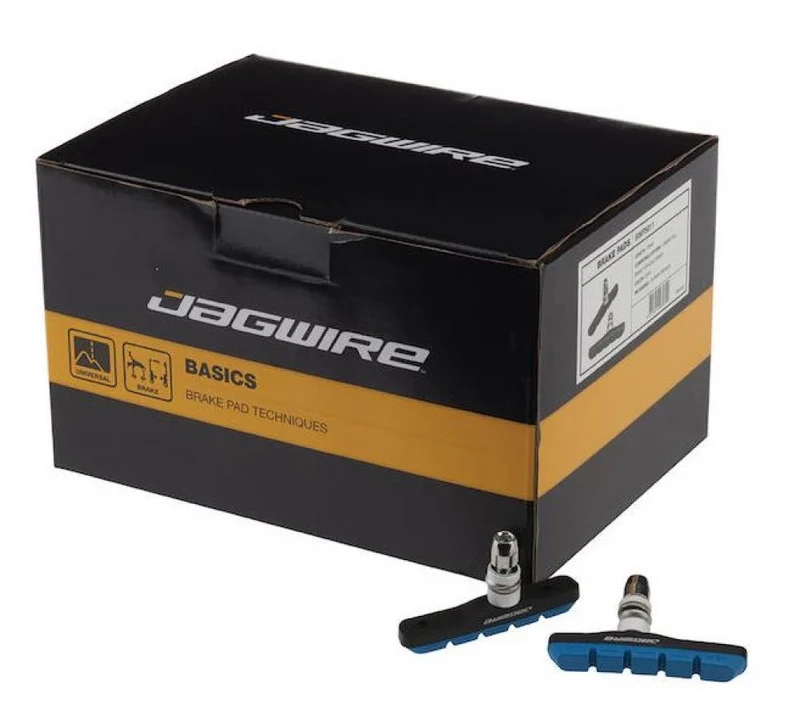 Jagwire Mountain Sport Bremsschuhe V-Brake Blau - All-Weather Bremsleistung