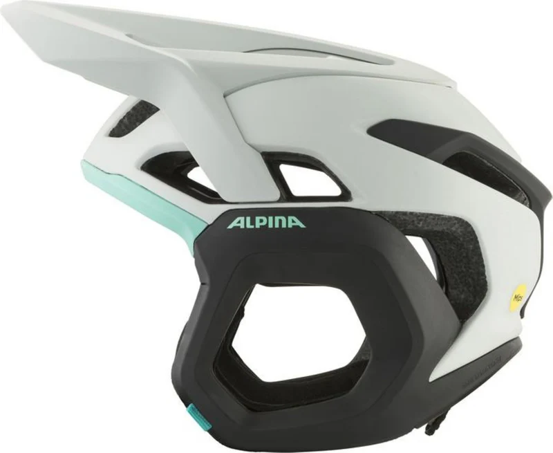 Alpina Root Mips MTB-Helm smoke-grey turquoise matt