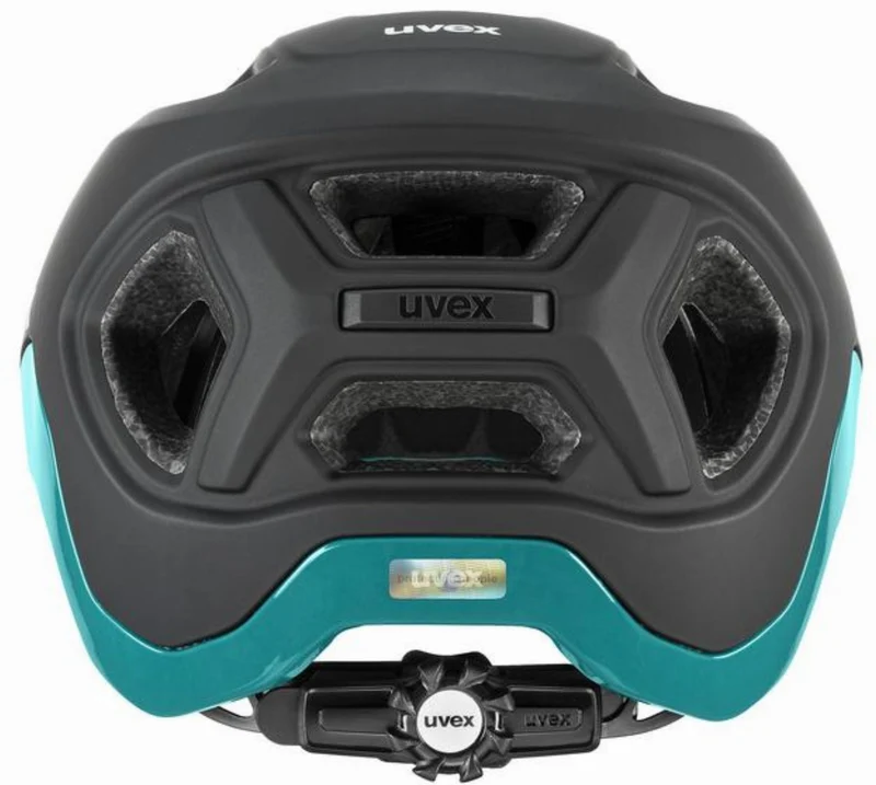 Uvex React MTB-Helm black-teal matt