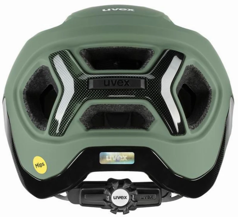 Uvex React Mips MTB-Helm moss green-black matt