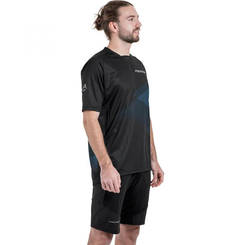 Merida Trikot MTB STRIPE S Schwarz/blau - robustes MTB-Trikot für Trail und Tour