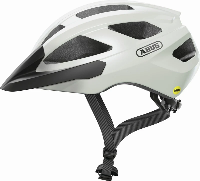 Abus Macator Mips Rennrad-Helm pearl white