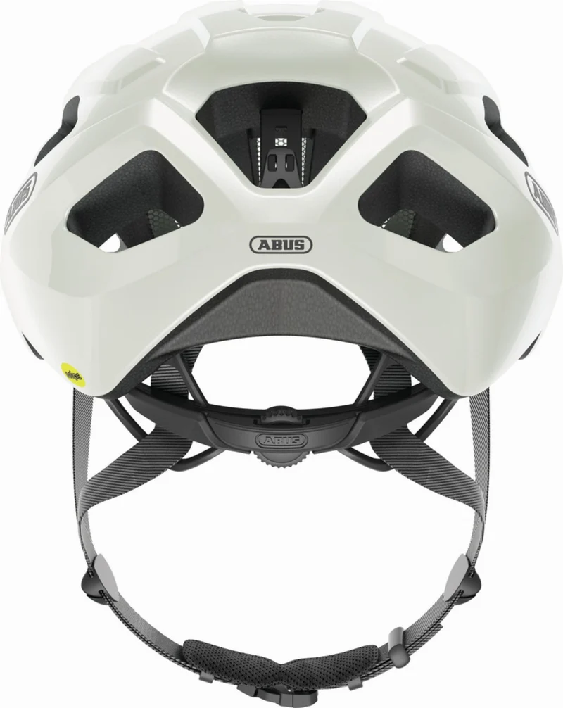Abus Macator Mips Rennrad-Helm pearl white