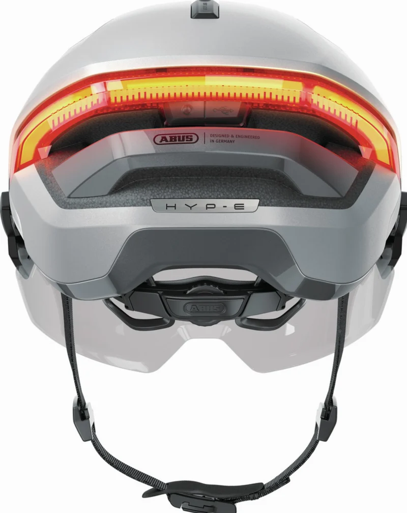 Abus Hyp-E Ace Helm gleam silver