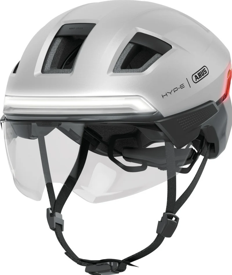 Abus Hyp-E Ace Helm gleam silver