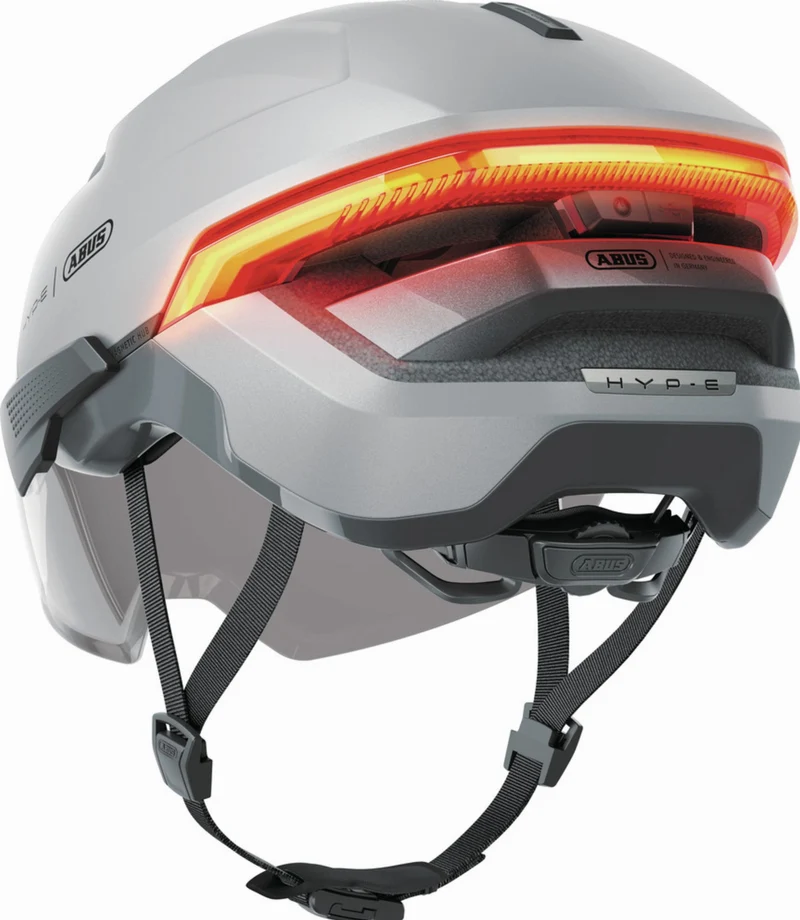 Abus Hyp-E Ace Helm gleam silver