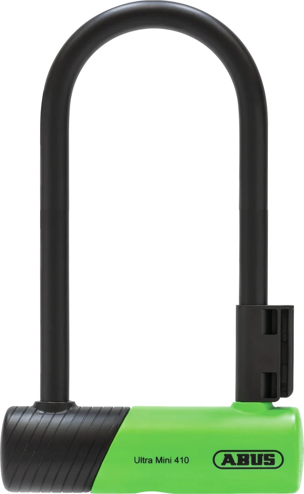 Abus Ultra Mini 410K/150HB Bügelschloss mit Halter SH34 green