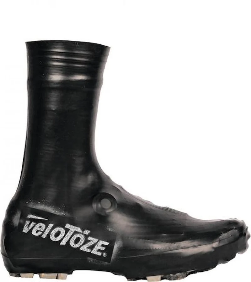 VeloToze Überschuh Gravel/MTB lang S schwarz - wasserdichter Wetterschutz für MTB-Schuhe