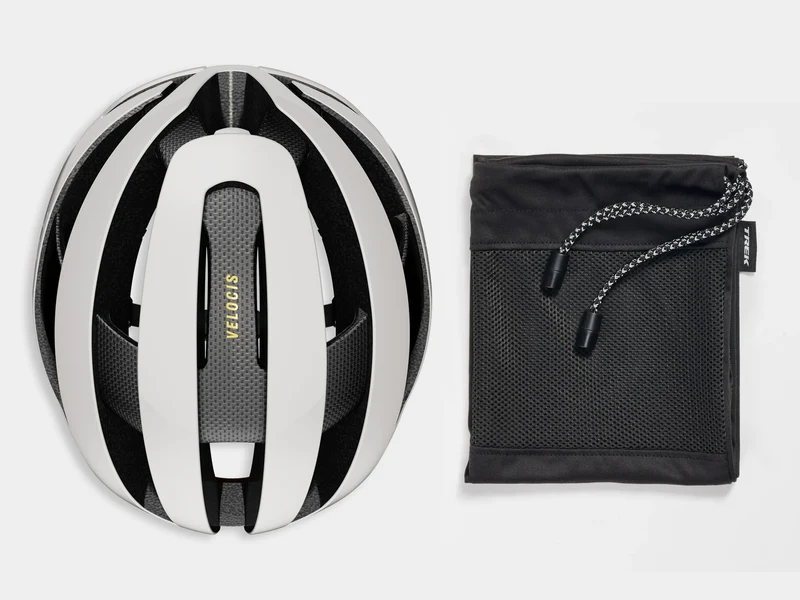 Trek Velocis Mips Rennrad-Helm crystal white