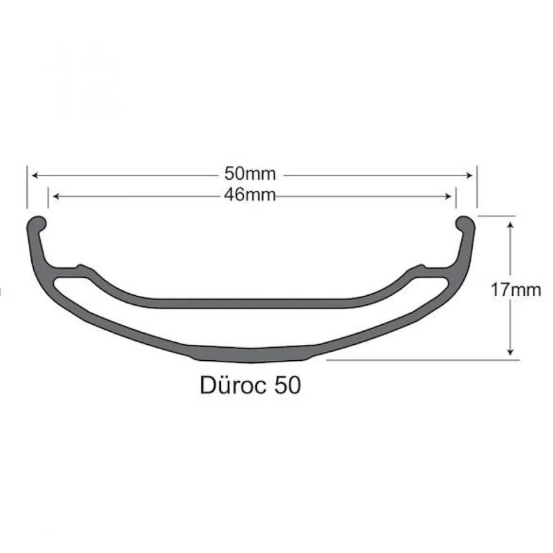 SUNringle Felge Düroc 50 27,5" 32 Loch Schwarz - robuste Enduro- und E-MTB-Felge