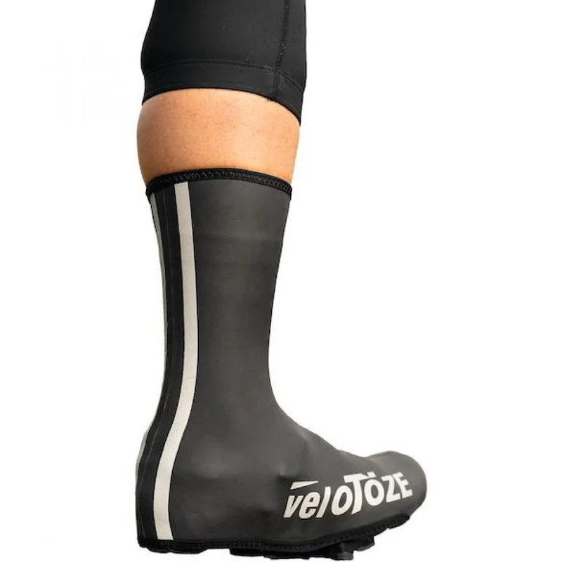 VeloToze Überschuh Neopren wasserdicht M schwarz - warmer Nässeschutz für Raßahrer