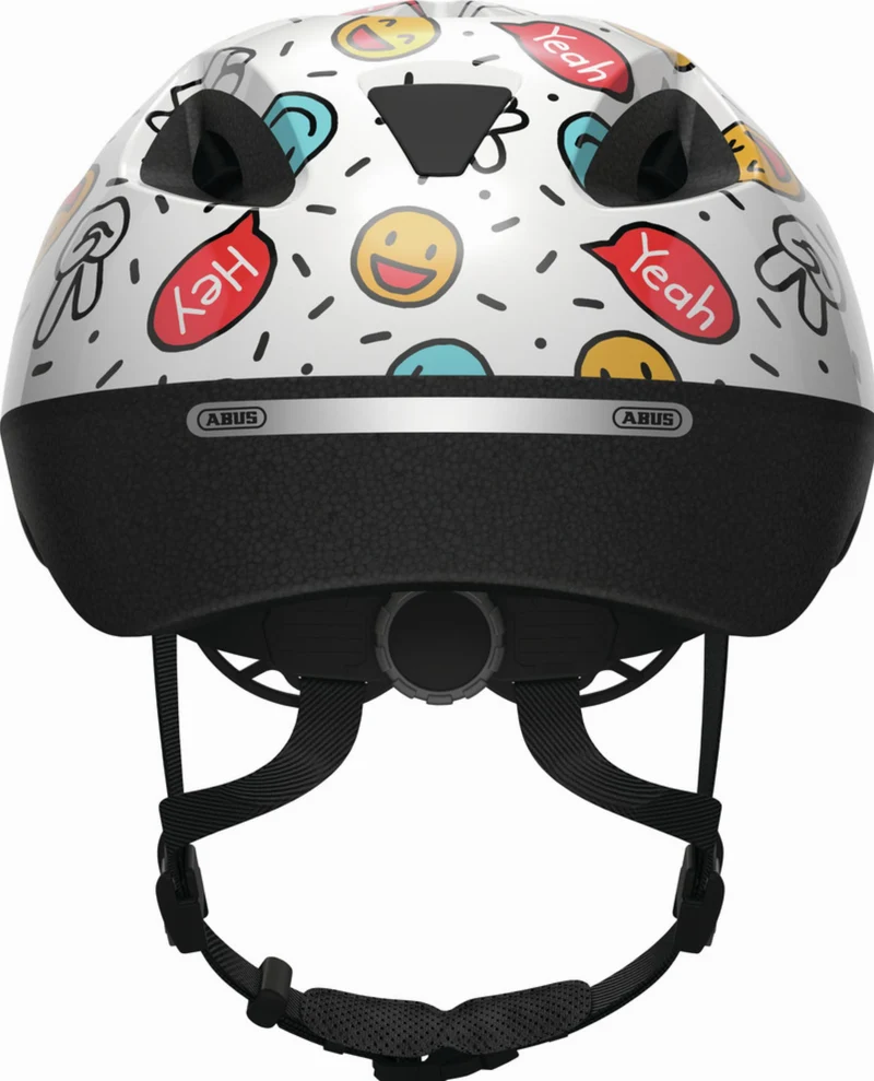 Abus Smooty 2.0 Kinder-Helm white smiley