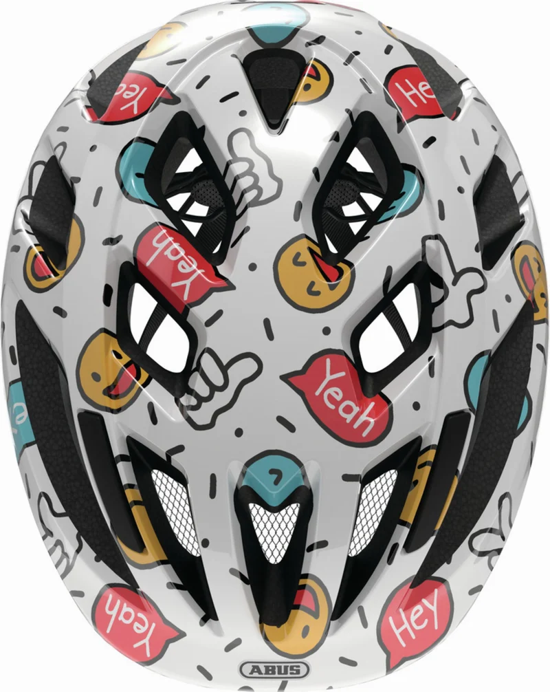 Abus Smooty 2.0 Kinder-Helm white smiley