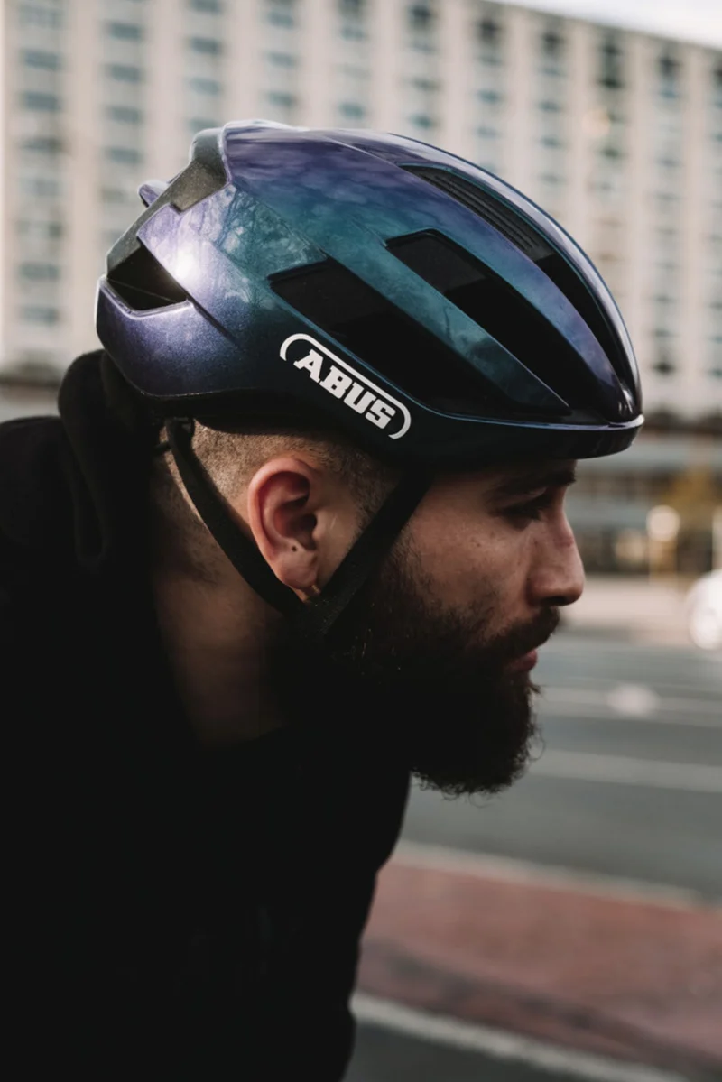 Abus WingBack Rennrad-Helm flip flop purple