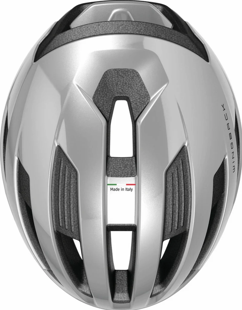 Abus WingBack Rennrad-Helm gleam silver