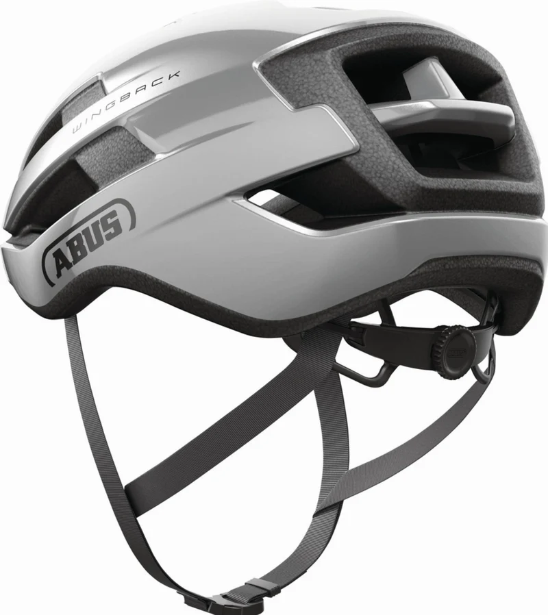 Abus WingBack Rennrad-Helm gleam silver