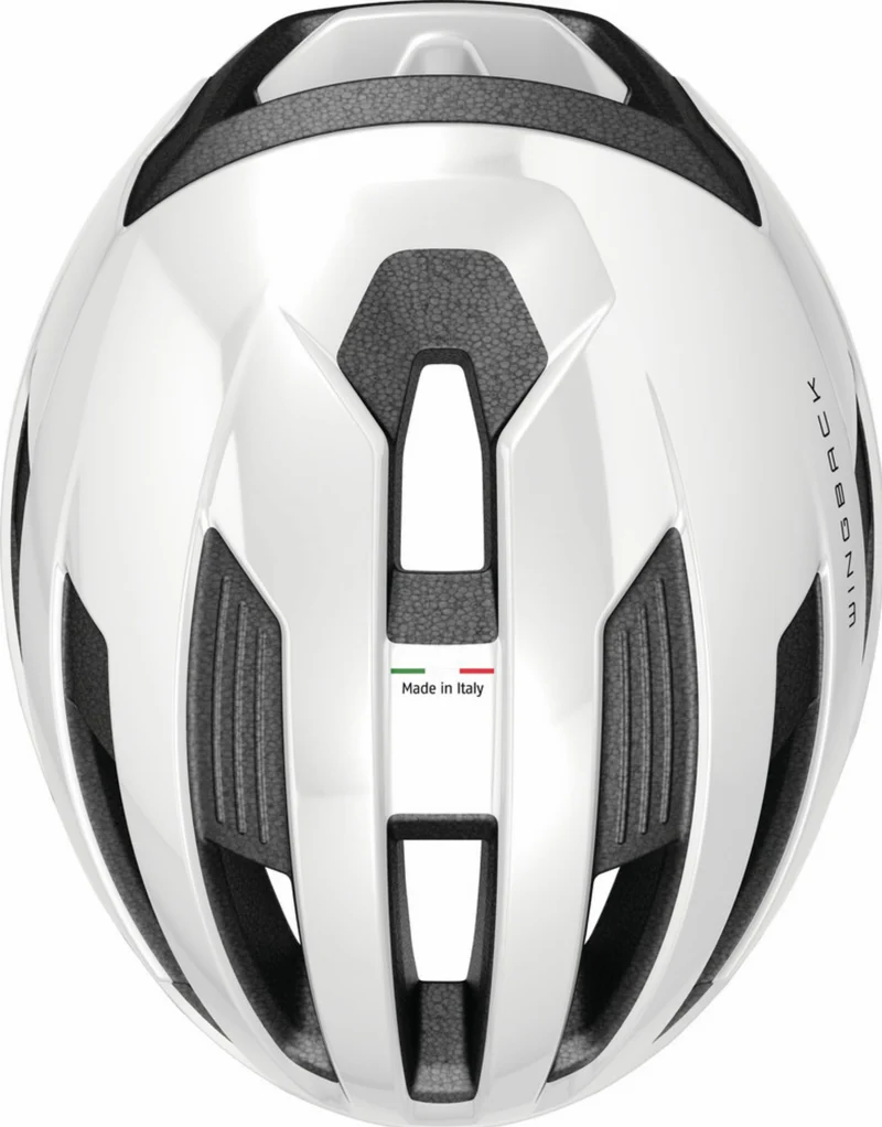 Abus WingBack Rennrad-Helm shiny white
